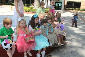 The Kids at COM's Easter Egg Hunt